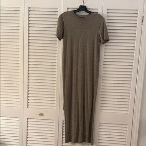 NAADAM Ultra-Fine Cashmere T-shirt Dress in Timber